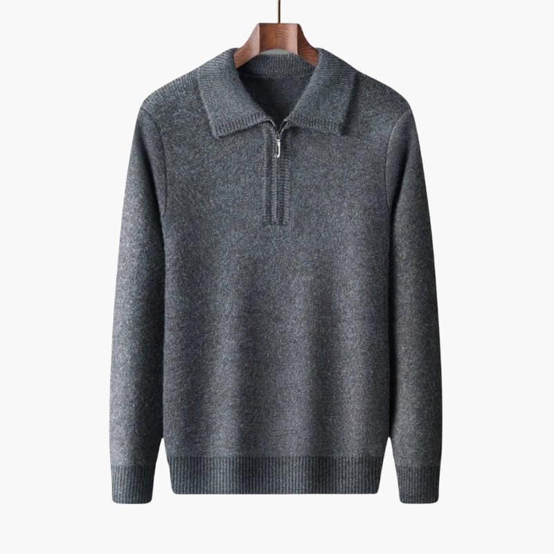 Winter Sweater – Half-Zip – High Collar