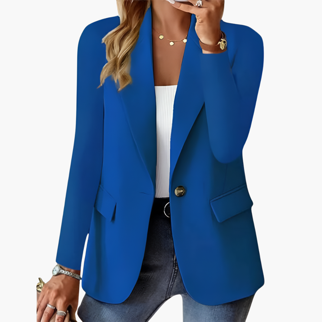 Blazer Jacket – Notched Lapel – Button Closure