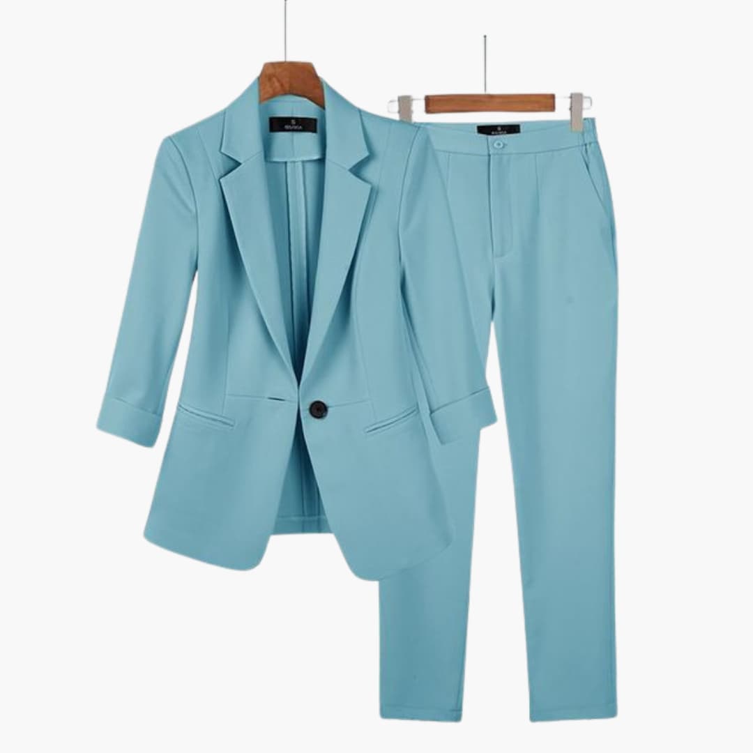 Two-Piece Suit Set – Blazer and Trousers