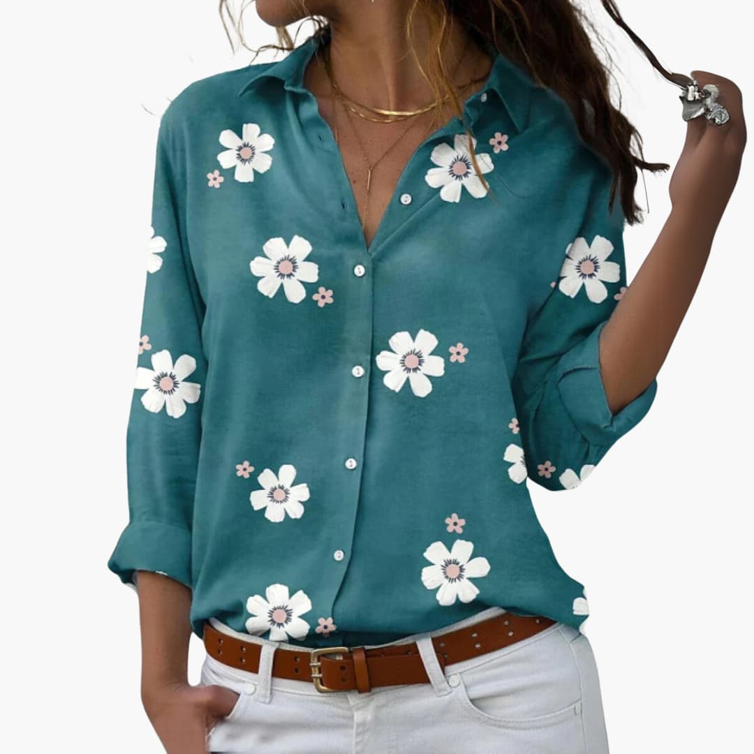 Floral Blouse – All-Over Print
