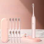 BrightWave Rechargeable Sonic Toothbrush for Deep Cleaning & Travel Use