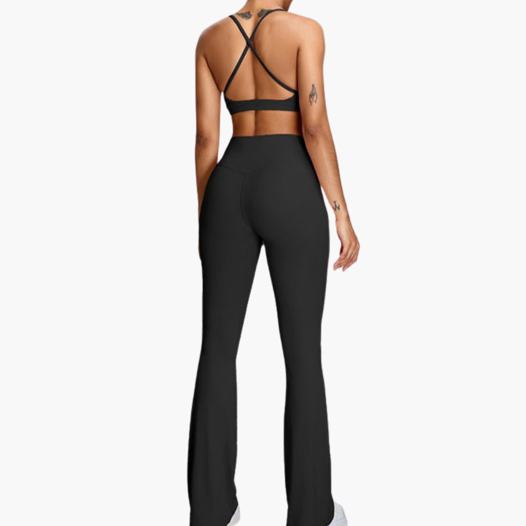High-Waist Yoga Pants – Elastic Waist