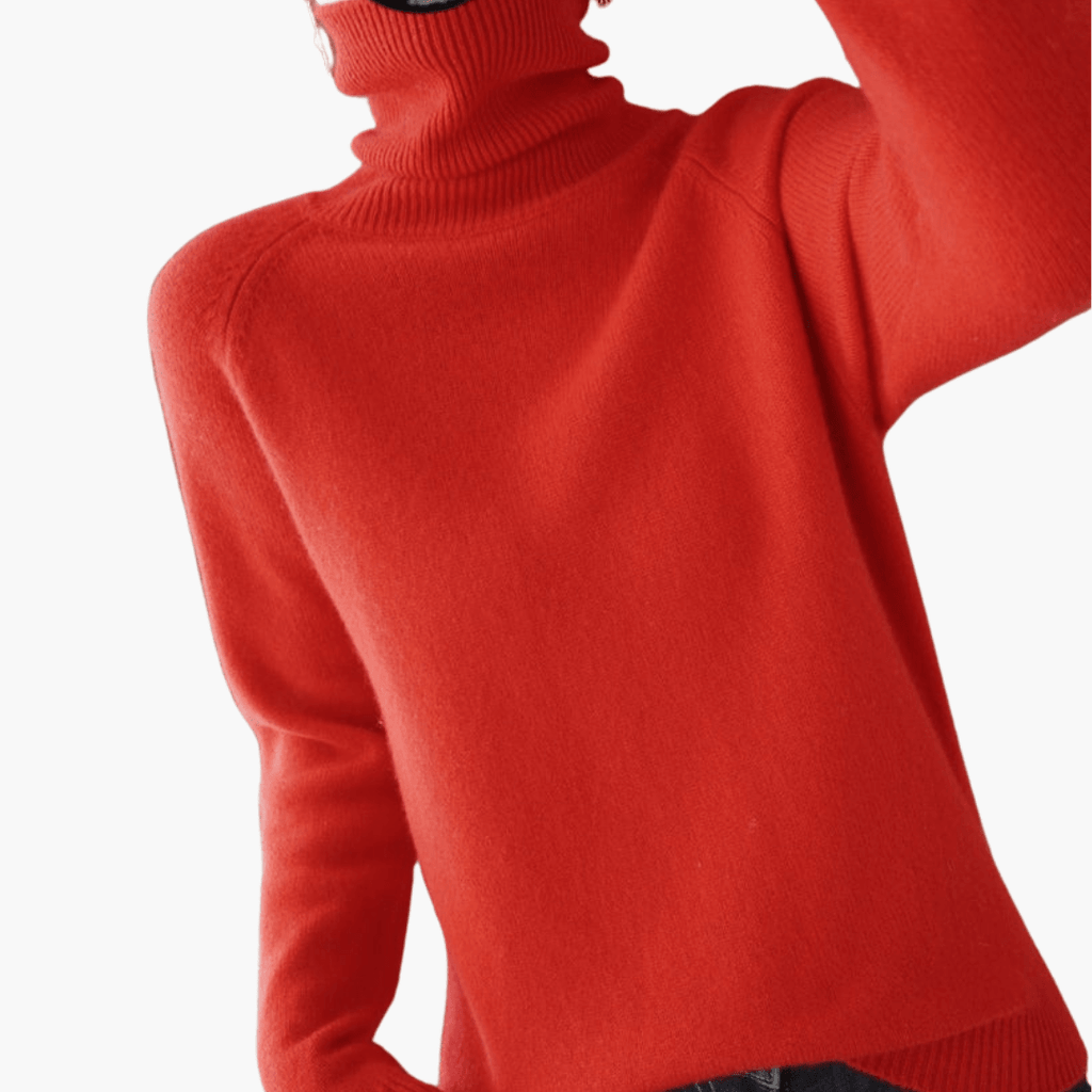 Turtleneck Knit Sweater – Long Sleeves