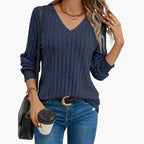 V-Neck Sweater – Long Sleeves