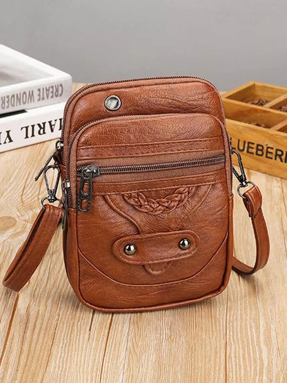 Vintage Leather Crossbody Bag