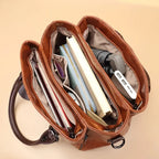 Retro Boston PU leather Bag