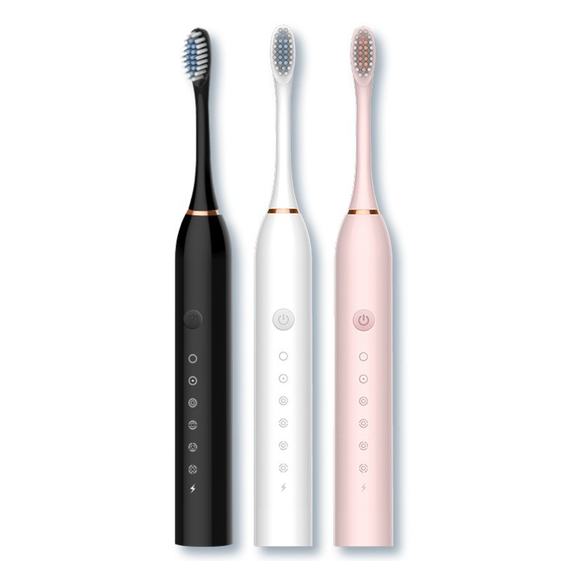 BrightWave Rechargeable Sonic Toothbrush for Deep Cleaning & Travel Use