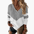 V-Neck Sweater – Animal Print