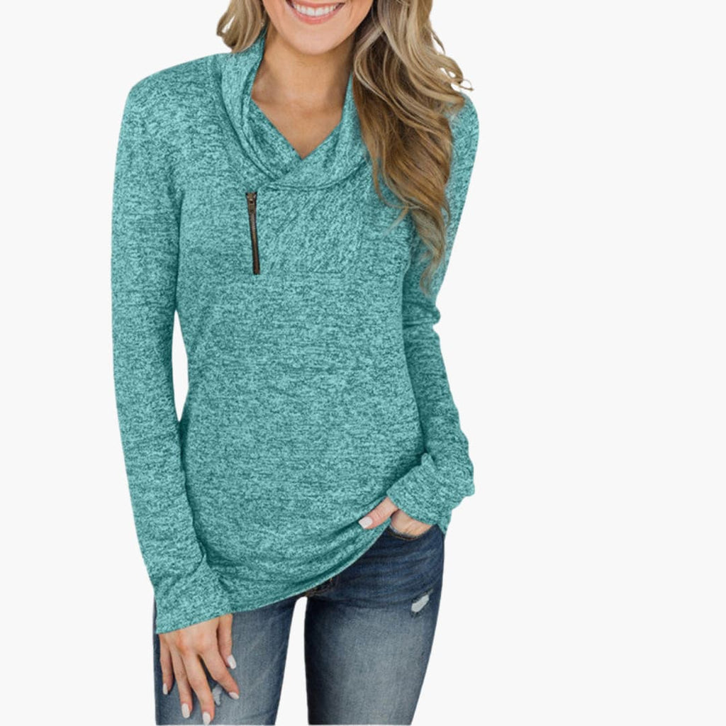 Sweater – Collar Detail – Zip Closure