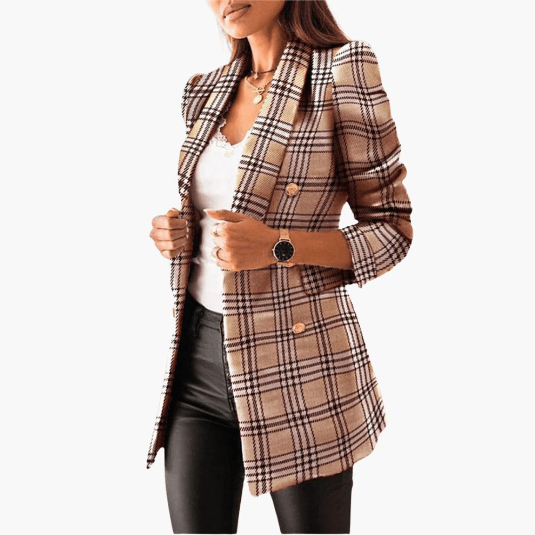 Tweed Blazer – Button Closure