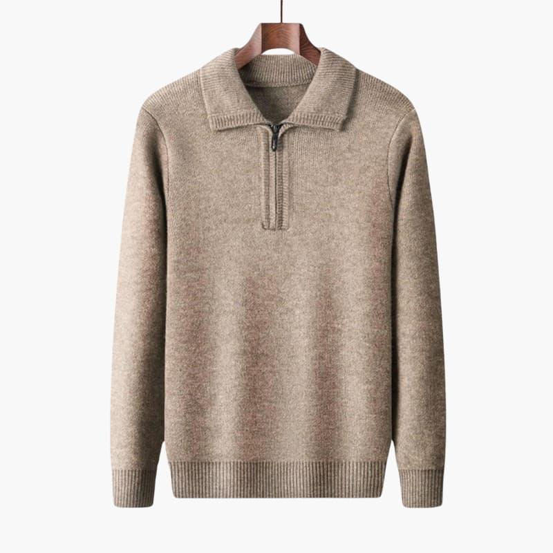 Winter Sweater – Half-Zip – High Collar