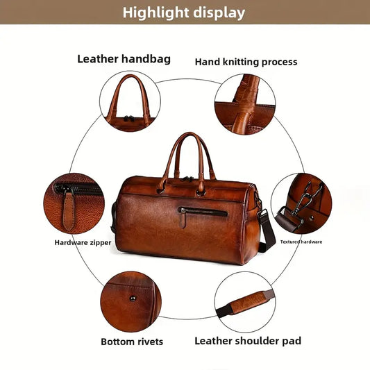 Retro Genuine Leather Women’s Crossbody Bag