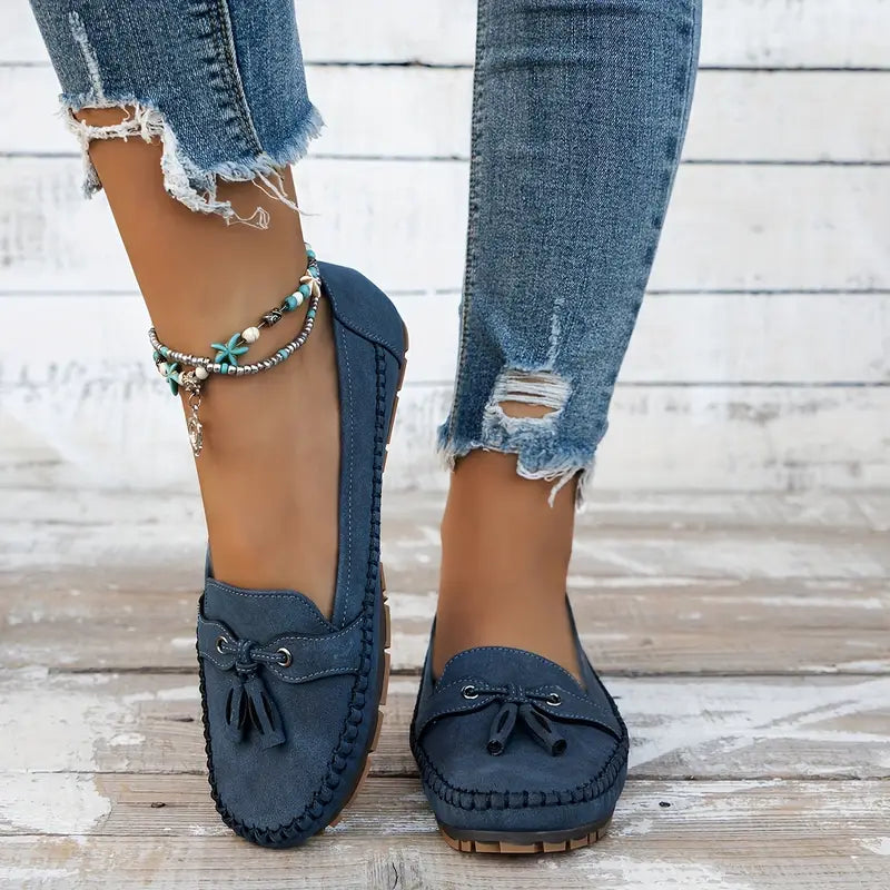 Trendy Orthopedic Woman's Loafers in Solid Color