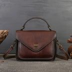 Retro Mailman Genuine Leather Crossbody Bag for Women
