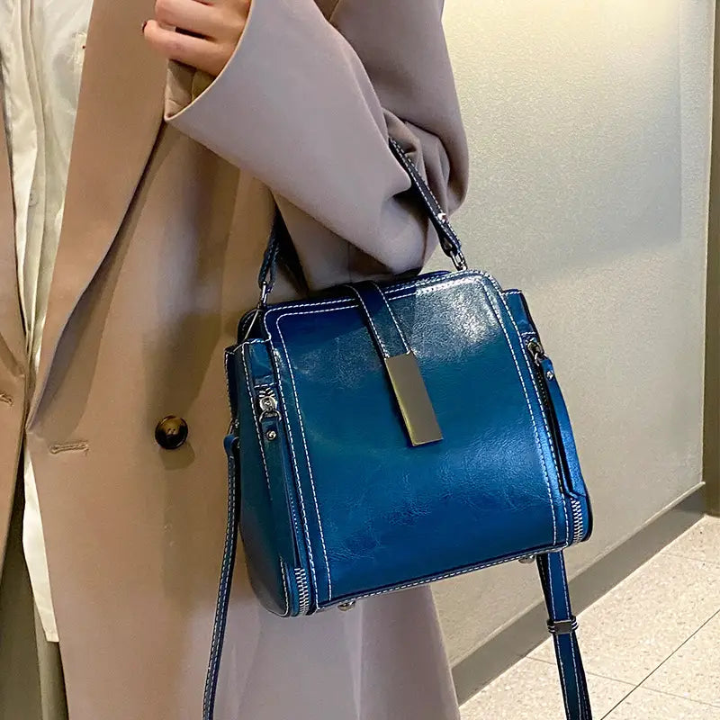 Retro Crossbody Bag with Adjustable Shoulder Strap