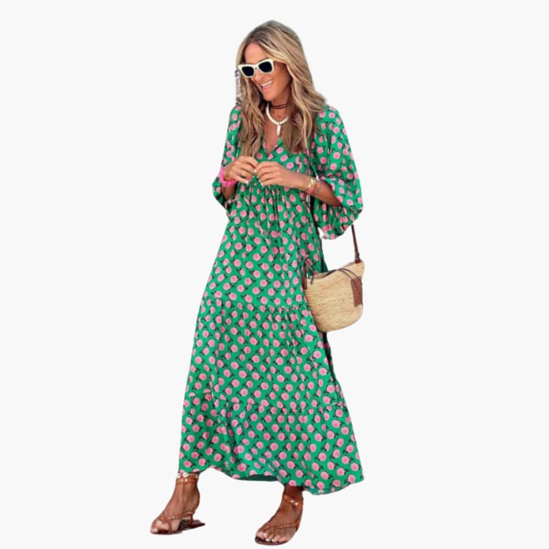 Boho Maxi Dress – Floral Print