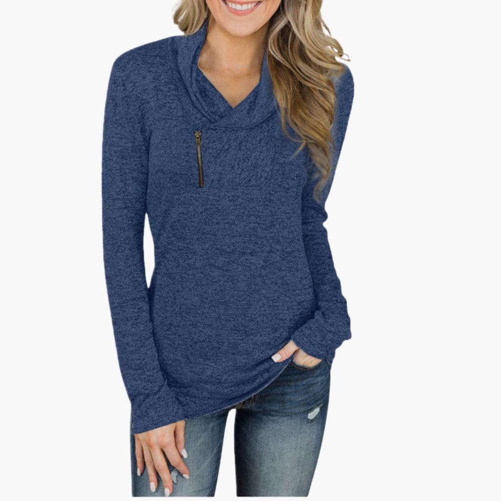 Sweater – Collar Detail – Zip Closure