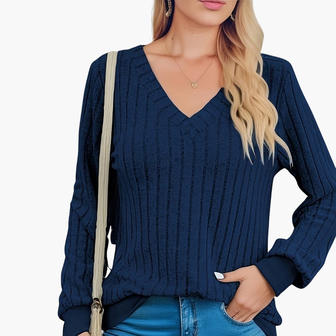 V-Neck Sweater – Long Sleeves