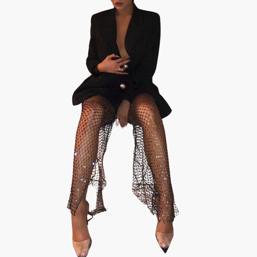 Mesh Skirt – Blazer Set