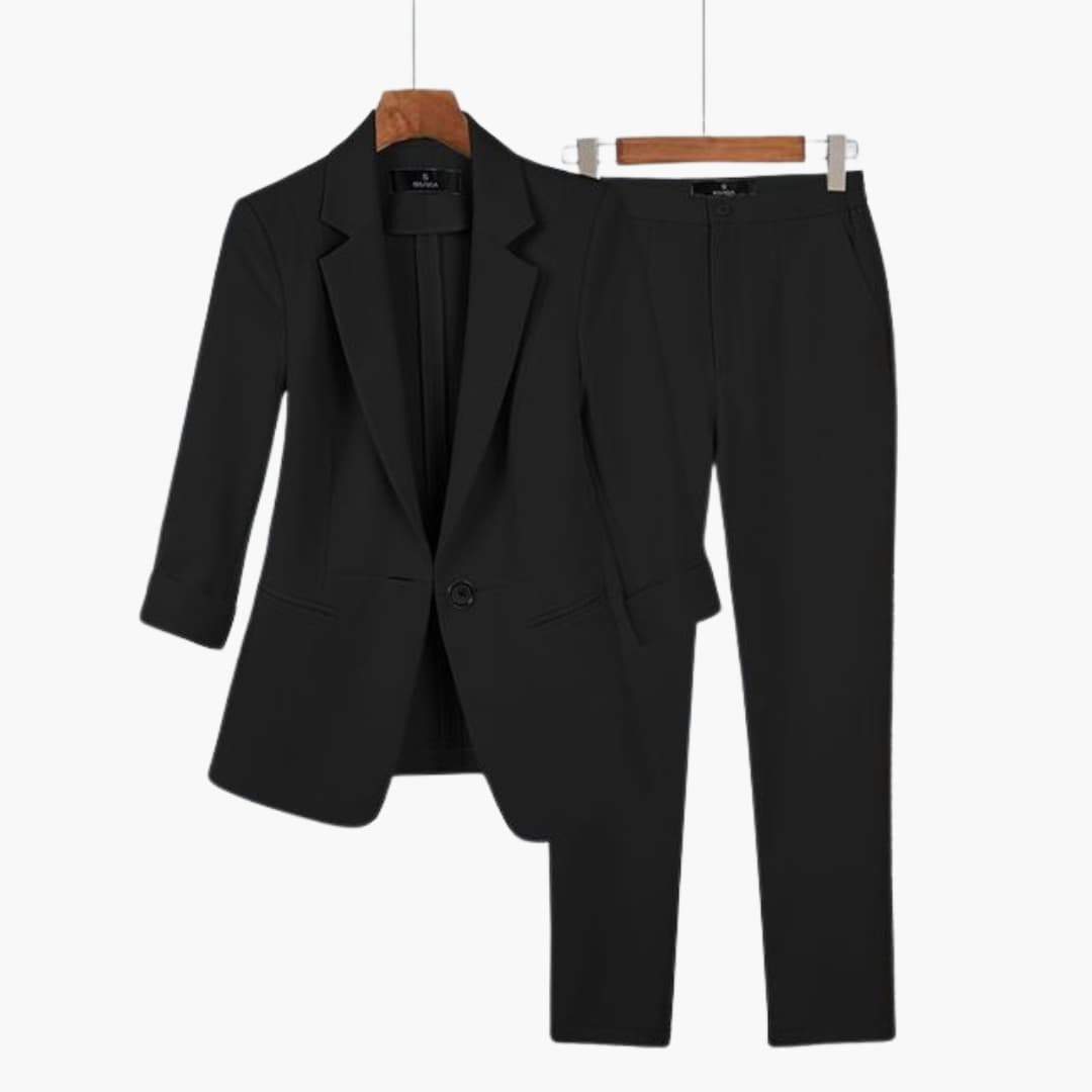 Two-Piece Suit Set – Blazer and Trousers