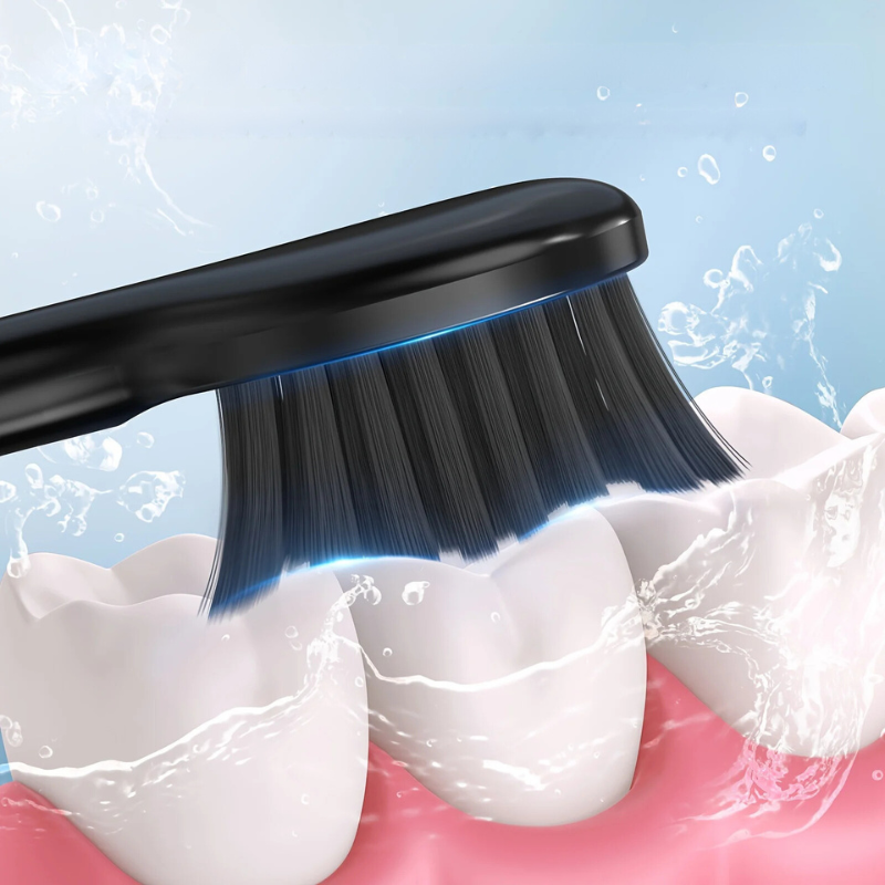 BrightWave Rechargeable Sonic Toothbrush for Deep Cleaning & Travel Use