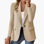 Blazer Jacket – Notched Lapel – Button Closure