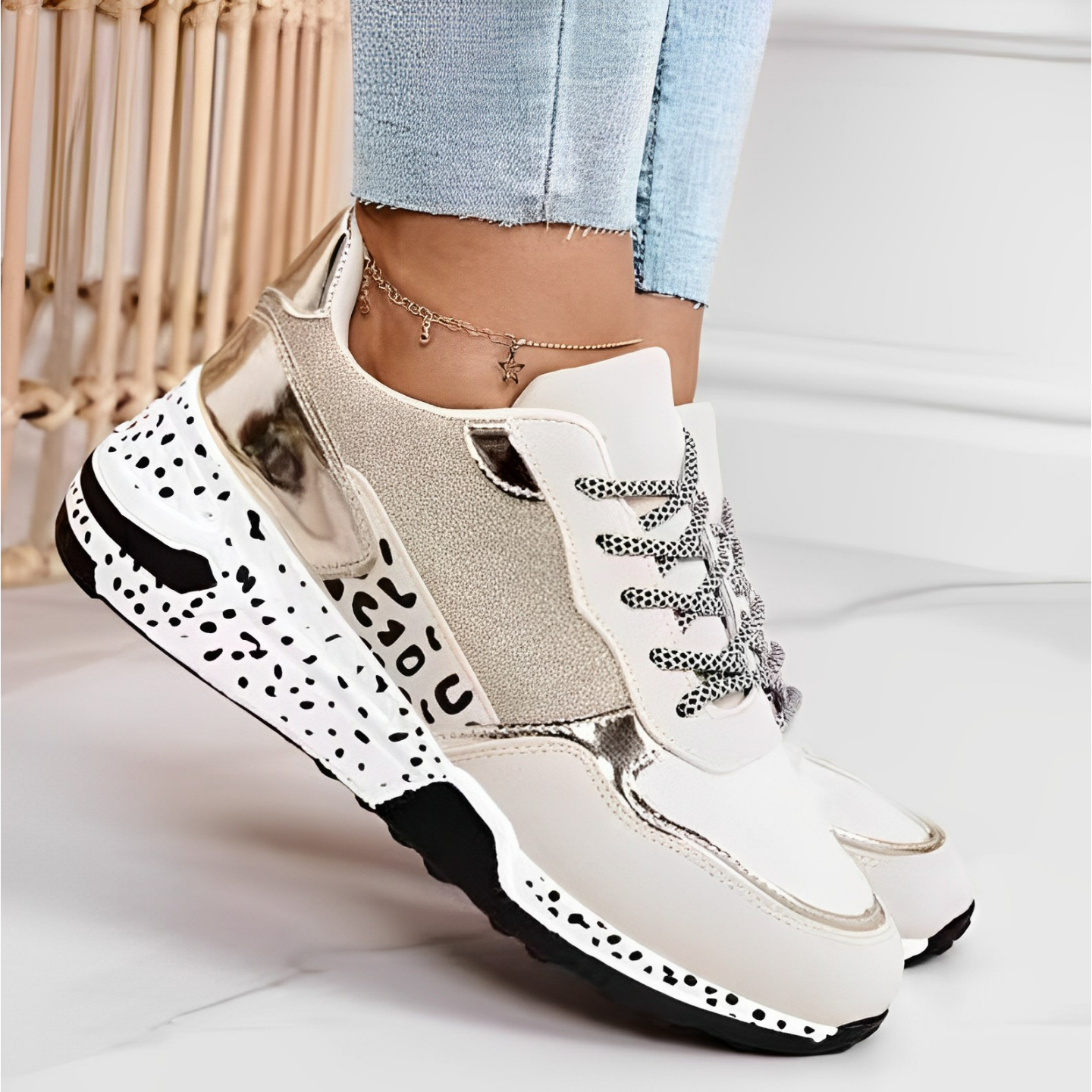 Women's Road Running Shoes Breathable Mesh Platform Sneakers