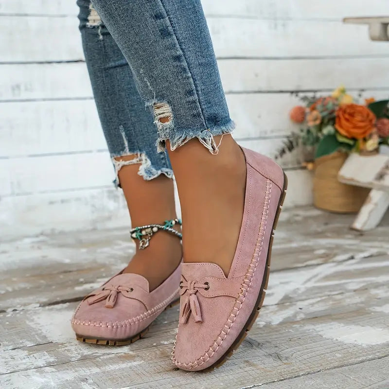 Trendy Orthopedic Woman's Loafers in Solid Color