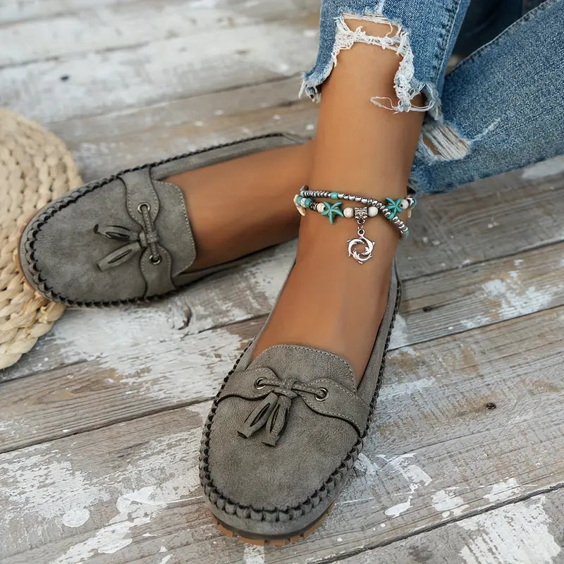 Trendy Orthopedic Woman's Loafers in Solid Color