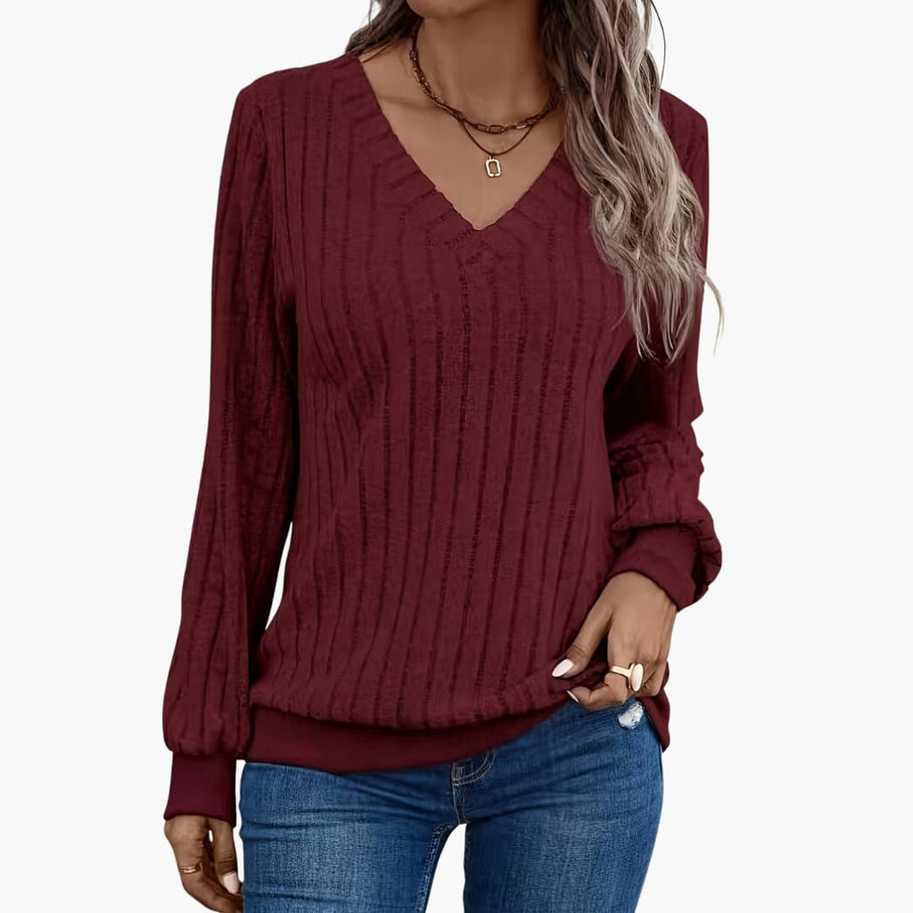 V-Neck Sweater – Long Sleeves