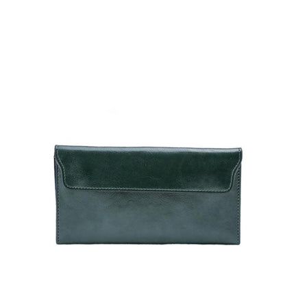 Classic Fold-Over Wallet with Magnetic Flap