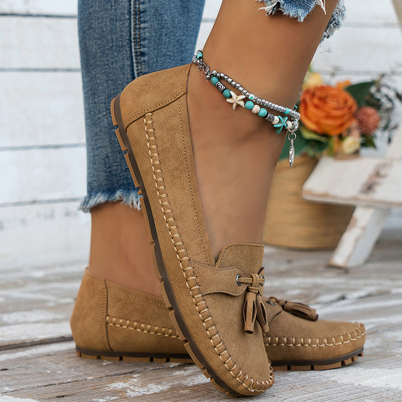 Trendy Orthopedic Woman's Loafers in Solid Color