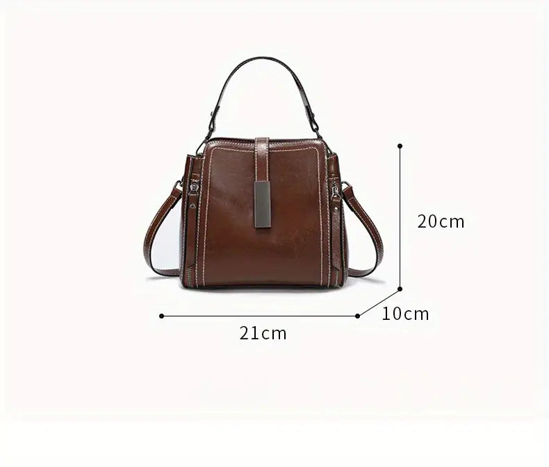 Retro Crossbody Bag with Adjustable Shoulder Strap