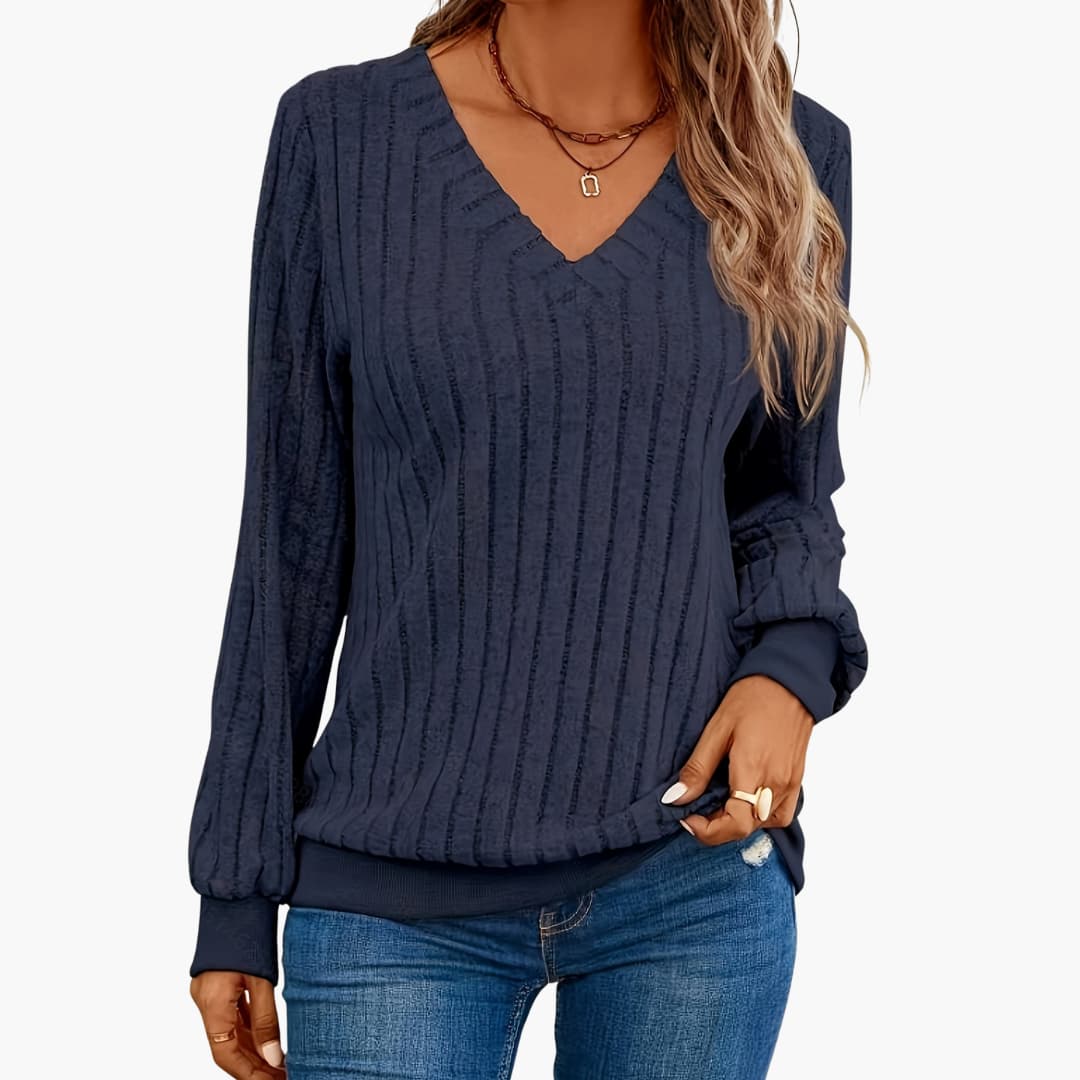 V-Neck Sweater – Long Sleeves