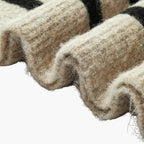 Pullover Sweater – V-Neck – Striped Pattern