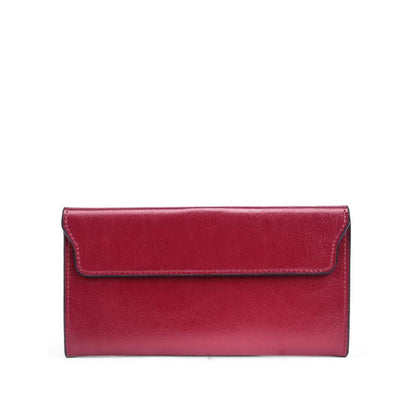 Classic Fold-Over Wallet with Magnetic Flap