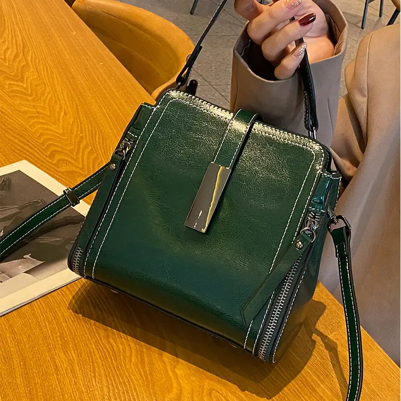 Retro Crossbody Bag with Adjustable Shoulder Strap