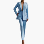 Two-Piece Suit Set – Blazer and Slim-Fit Pants