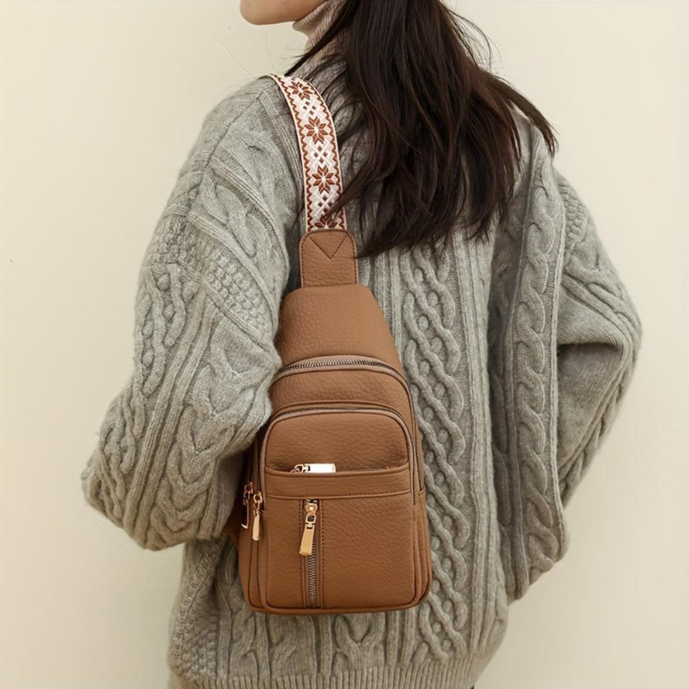 Vintage Chest Crossbody Bag