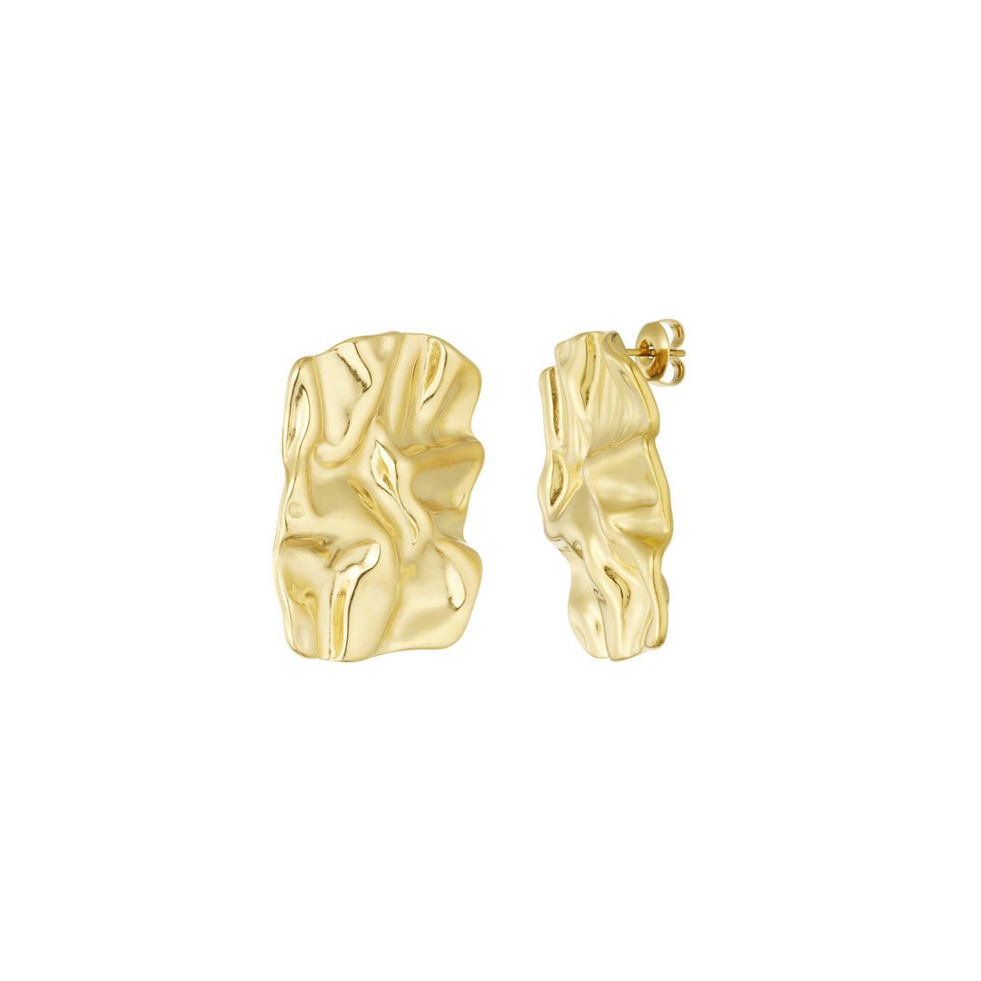 Abstract Square Gold Plated Geometric Earrings for Women