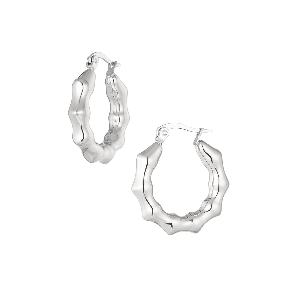 Aesthetic Bubble Silver Plated Earrings for Women