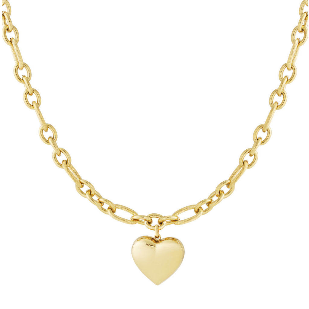 Amour Heart Necklace Gold – Romantic Love Pendant for Women