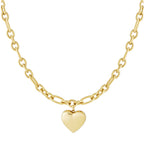 Amour Heart Necklace Gold – Romantic Love Pendant for Women