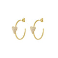 Amour Gold Hoop Earrings for Women