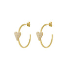 Amour Gold Hoop Earrings for Women