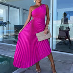 Asymmetric Elegance Dress – Chic One Shoulder Cocktail Dress for Evening Events