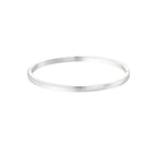Basic Bangle Bracelet Silver – Classic Minimalist Cuff Jewelry