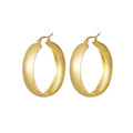 Basic Round Chic Gold Earrings for Women