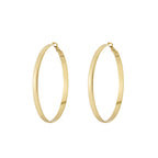 Basic Large Gold Hoop Earrings for Women