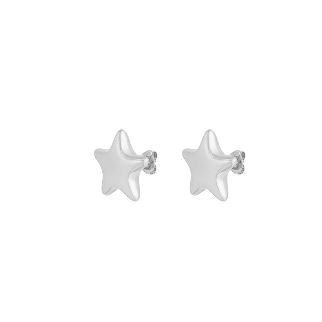 Be My Star Silver Plated Star Earrings for Women